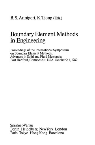 Boundary Element Methods in Engineering