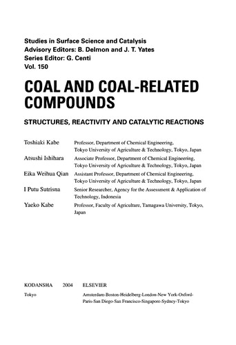 Coal and coal-related compounds