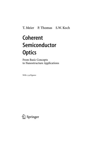 Coherent semiconductor optics