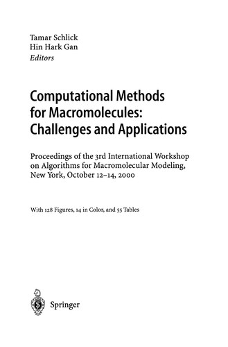 Computational Methods for Macromolecules: Challenges and Applications
