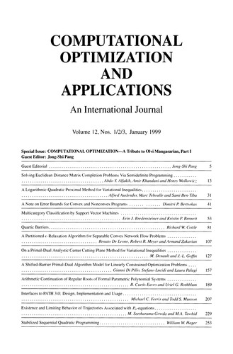 Computational Optimization