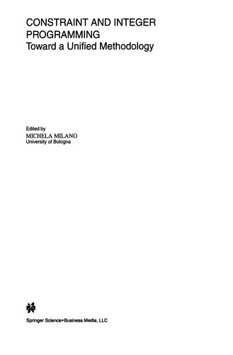Constraint and Integer Programming
