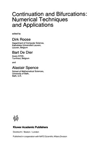 Continuation and Bifurcations: Numerical Techniques and Applications