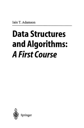 Data Structures and Algorithms: A First Course