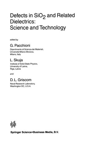 Defects in SiOb2s and related dielectrics