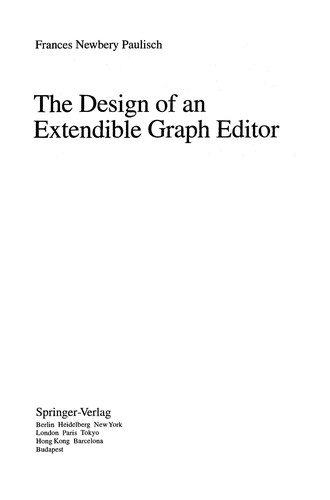 The Design of an extendible graph editor