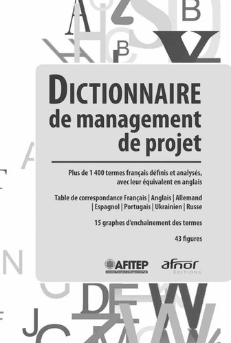 Dictionnaire de management de projet by Association francophone de management de projet cover