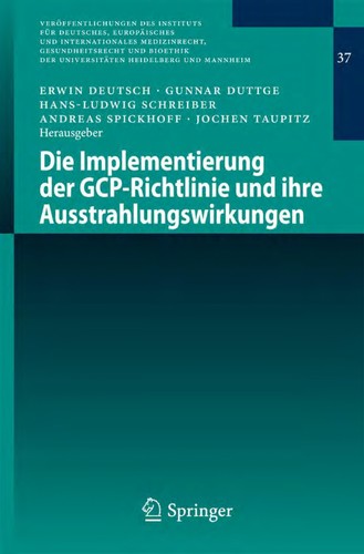 Die Implementierung der GCP-Richtlinie und ihre Ausstrahlungswirkungen by Erwin Deutsch cover