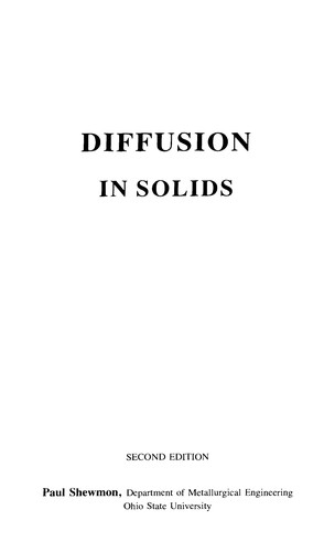 Diffusion in solids