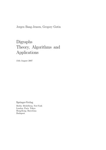 Digraphs
