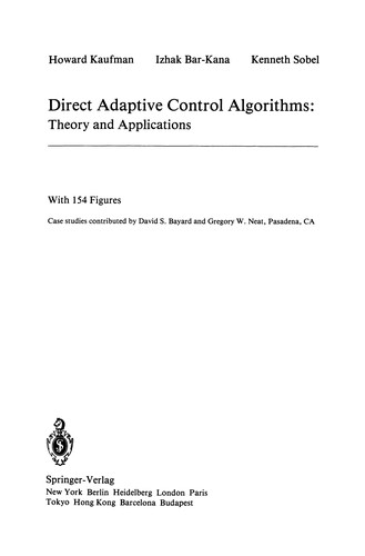 Direct Adaptive Control Algorithms: Theory and Applications
