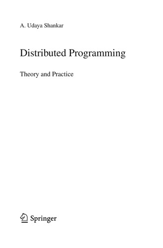 Distributed Programming by A. Udaya Shankar cover