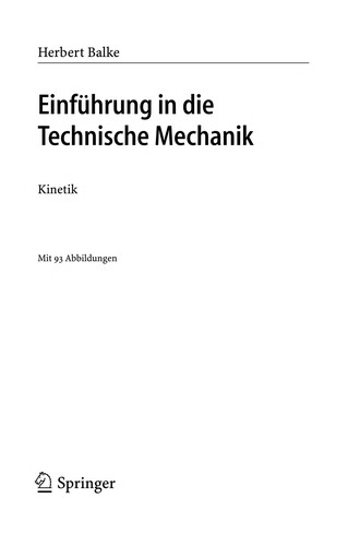 Einführung in die Technische Mechanik