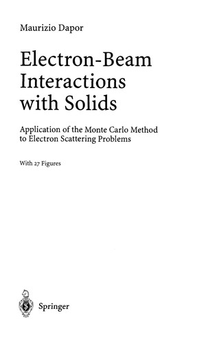 Electron-Beam Interactions with Solids