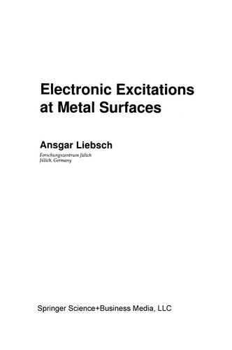 Electronic Excitations at Metal Surfaces