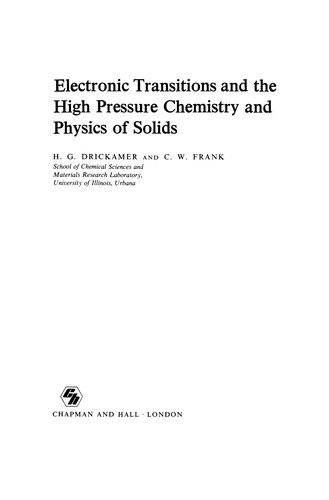 Electronic Transitions and the High Pressure Chemistry and Physics of Solids