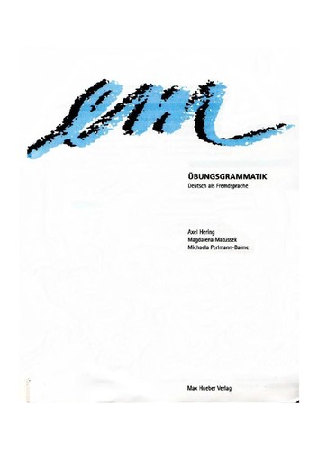 em Übungsgrammatik by Axel Hering, Magdalena Matussek, Michaela Perlmann-Balme cover