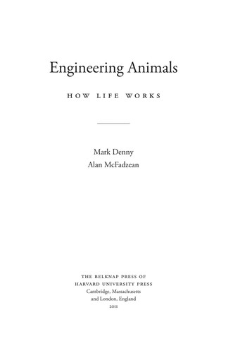 Engineering animals by Mark Denny cover