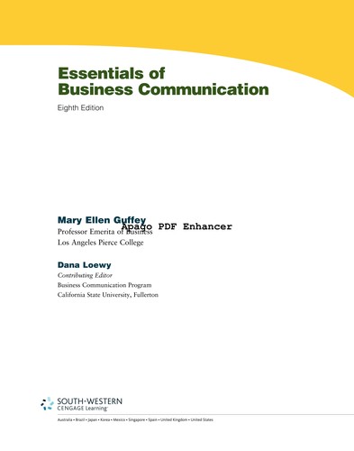 Essentials of business communication