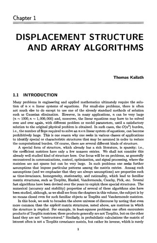 Fast reliable algorithms for matrices with structure