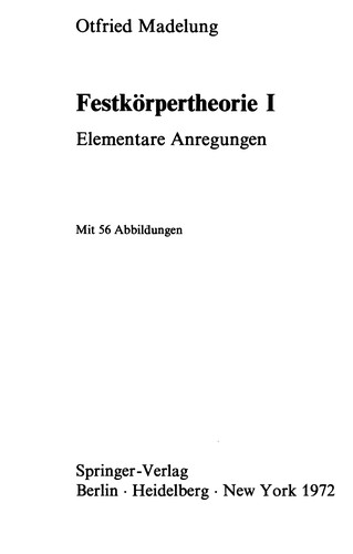 Festkörpertheorie