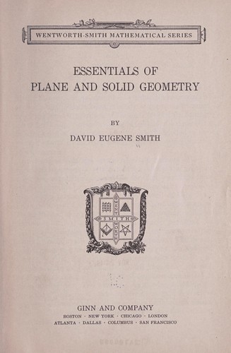 Essentials of plane and solid geometry