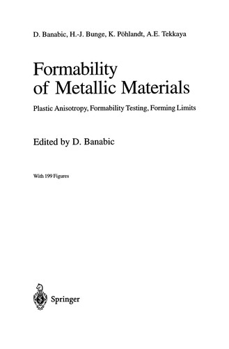 Formability of Metallic Materials