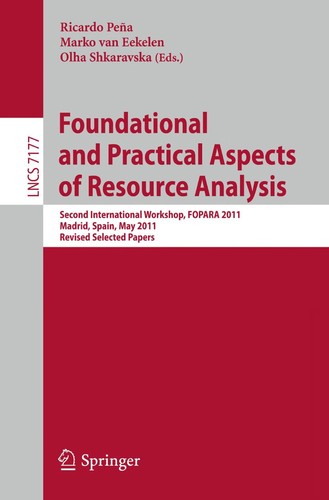 Foundational and Practical Aspects of Resource Analysis by Ricardo Peña cover