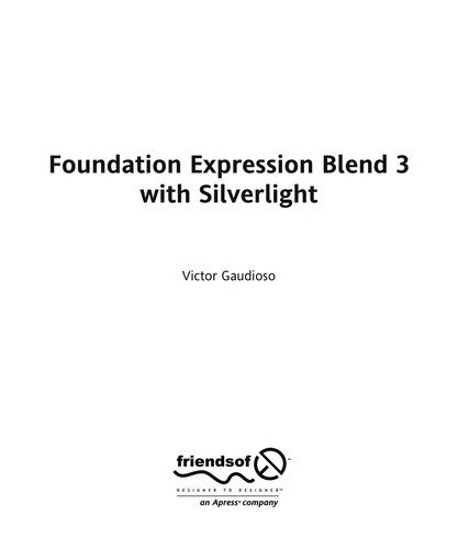 Foundation Expression Blend 3 with Silverlight