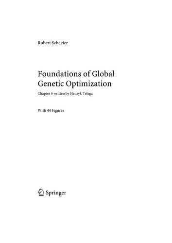 Foundations of global genetic optimization