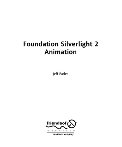 Foundation Silverlight 2 animation