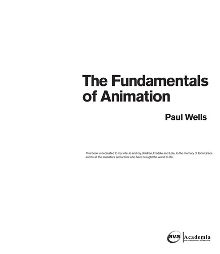 The fundamentals of animation by Paul Wells cover