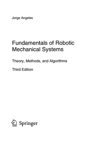 Fundamentals of robotic mechanical systems
