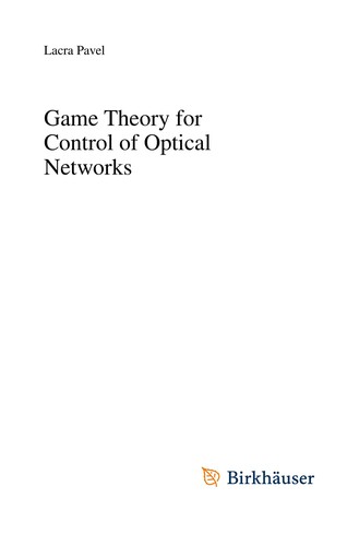 Game theory for control of optical networks