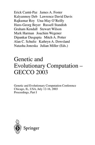 Genetic and evolutionary computation--GECCO 2003