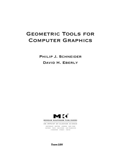 Geometric tools for computer graphics
