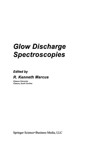 Glow Discharge Spectroscopies