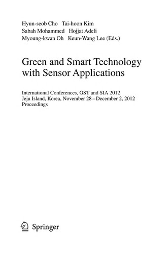 Green and Smart Technology with Sensor Applications
