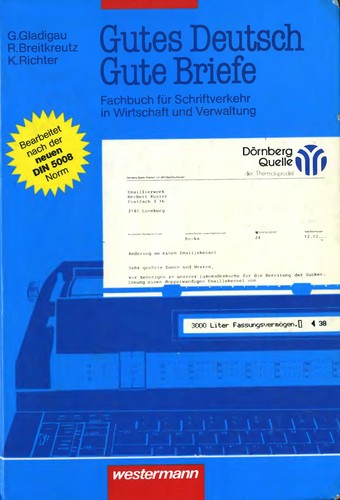 Gutes Deutsch, gute Briefe by Gerhard Gladigau cover
