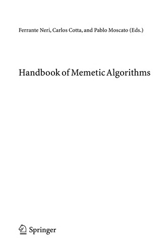 Handbook of Memetic Algorithms