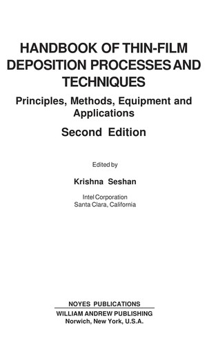 Handbook of thin-film deposition processes and techniques