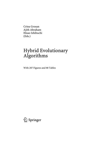 Hybrid evolutionary algorithms
