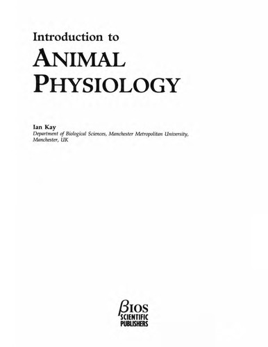 Introduction to animal physiology