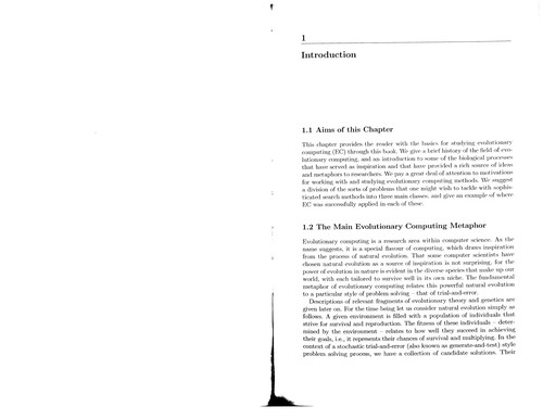 Introduction to evolutionary computing