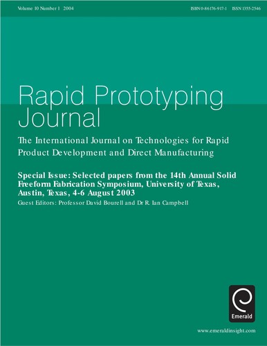 Selected papers from the 14th Annual Solid Freeform Fabrication Symposium, University of Texas, Austin, Texas, 4-6 August 2003