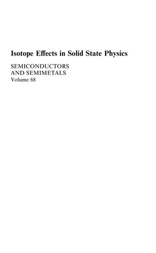 Isotope effects in solid state physics