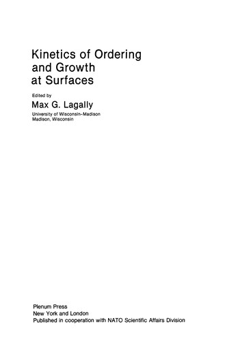 Kinetics of Ordering and Growth at Surfaces