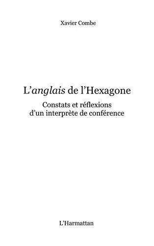 L'anglais de l'Hexagone by Xavier Combe cover