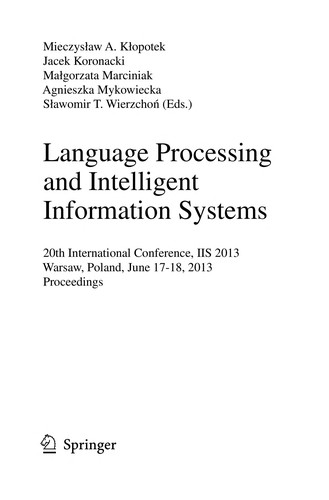 Language Processing and Intelligent Information Systems