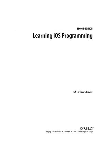 Learning iOS programming